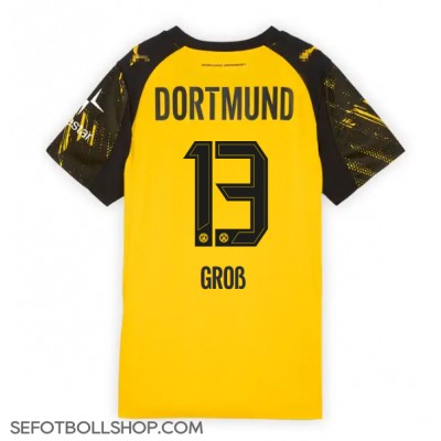 Billiga Borussia Dortmund Pascal Gross #13 Hemma fotbollskläder Dam 2025-26 Kortärmad Billiga Borussia Dortmund Pascal Gross #13 Hemma fotbollskläder Dam 2025-26 Kortärmad
